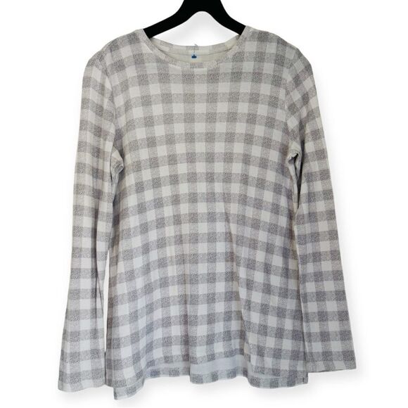J. Jill Pima Crew Neck High Low Tee Top Size Small - Picture 1 of 5